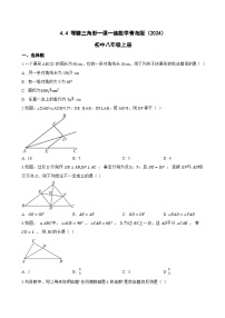 初中数学青岛版（2024）八年级上册（2024）4.4 等腰三角形随堂练习题