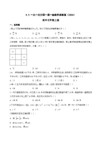 浙教版（2024）七年级上册（2024）一元一次方程练习