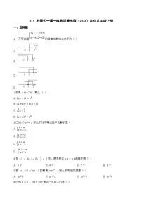 初中数学青岛版（2024）八年级上册（2024）6.1 不等式课后测评