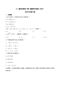 北京版（2024）七年级下册（2024）6.3 整式的乘法课时作业