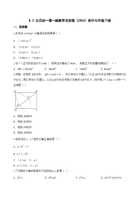 北京版（2024）七年级下册（2024）8.3 公式法课后测评