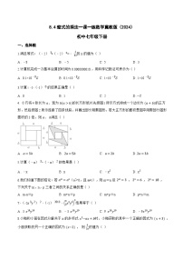 初中数学冀教版（2024）七年级下册（2024）整式的乘法同步训练题