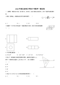 2026年湖北省部分学校中考数学一模试卷-自定义类型