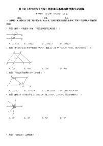 人教版（2024）七年级下册（2024）平行线练习
