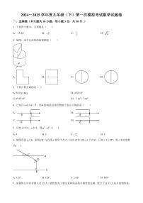 2025年广东省中山市华辰实验中学九年级中考数学一模试题（原卷版）