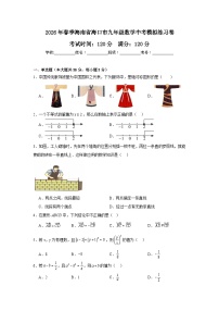 2026年+海南省海口市中考模拟数学自编卷含答案