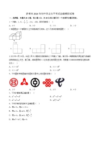 2026年山东省济南市中考模拟数学自编卷含答案（一）