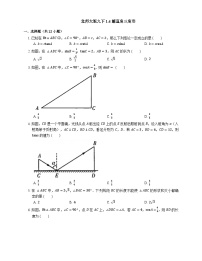 1.4 2026年中考数学一轮专题复习解直角三角形同步练习