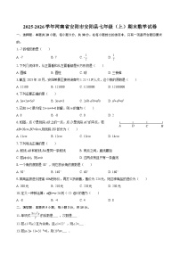 2025-2026学年河南省安阳市安阳县七年级（上）期末数学试卷-自定义类型