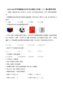 2025-2026学年湖南省永州市冷水滩区七年级（上）期末数学试卷-自定义类型