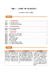 专题1.4 二次根式（举一反三复习讲义）-【题+答案】2026年中考数学一轮复习举一反三系列（全国版）