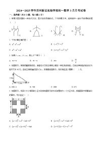 练习+答案 江苏省 苏州新区实验学校2024-2025学年七年级下学期数学3月月考试卷