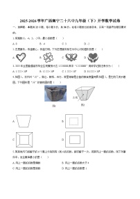 2025-2026学年广西南宁二十六中九年级（下）开学数学试卷-自定义类型