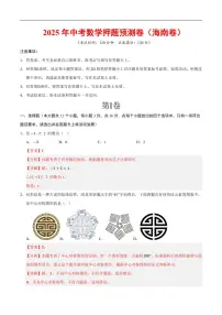 2025《中考数学•押题预测卷》(海南卷)