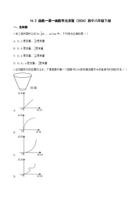 数学八年级下册（2024）14.2 函数同步达标检测题