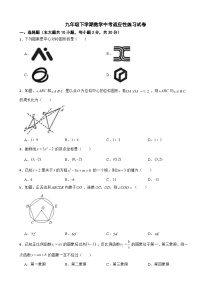 广东省广州市2026年九年级下学期数学中考适应性试卷附答案