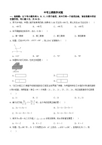 贵州省遵义市2026年中考三模数学试题附答案