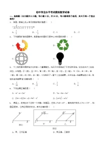 广东省深圳市2026年初中学业水平考试模拟数学试卷附答案
