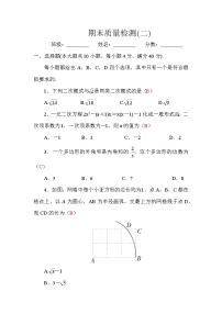 沪科版（2024）数学八年级下册 期末质量检测(二)  单元测试（试卷含答案）