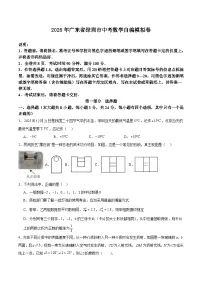2026年广东省深圳市中考模拟数学自编卷 含答案 (2)