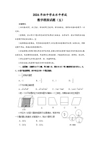 2026年山东省烟台市中考模拟数学自编卷 含答案（五）