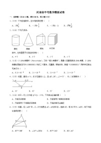 2026年河南省中考模拟数学自编模拟卷含答案