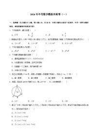 新疆乌鲁木齐市2026年中考模拟数学自编模拟卷含答案（一）