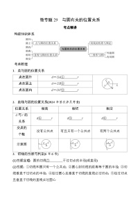 2026中考数学二轮复习专题29 与圆有关的位置关系(含答案)专项练习（含答案解析）