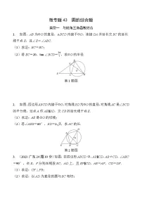 2026中考数学二轮复习专题43 圆的综合题(含答案)专项练习（含答案解析）
