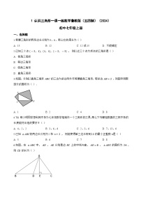 鲁教版（五四学制）（2024）七年级上册（2024）1 认识三角形随堂练习题