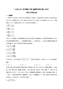 北师大版（2024）八年级上册（2024）第五章 二元一次方程组1 认识二元一次方程组练习题