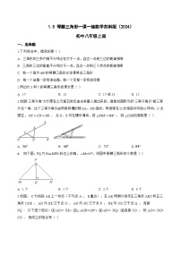 数学八年级上册（2024）1.5 等腰三角形课后复习题