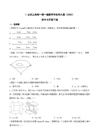 华东师大版（2024）七年级下册（2024）认识三角形课时练习