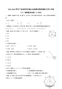 2025-2026学年广东省深圳市南山实验教育集团南海中学九年级（下）调研数学试卷（3月份）-自定义类型