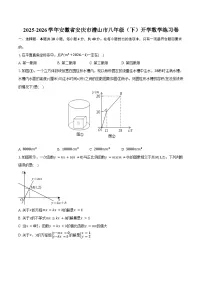 2025-2026学年安徽省安庆市潜山市八年级（下）开学数学练习卷（含答案+解析）