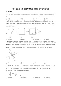初中数学青岛版（2024）七年级下册（2024）三角形课堂检测
