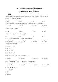 初中数学人教版（2024）八年级上册（2024）16.1.2 幂的乘方与积的乘方课时训练