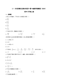 初中数学湘教版（2024）八年级上册（2024）第2章 分式2.1 分式的概念及基本性质课时练习