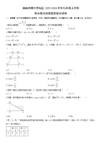 2025-2026学年湖南省郴州苏仙区九年级上学期期末教学质量监测数学试卷（学生版）