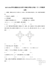 2025-2026学年安徽省安庆市怀宁县部分学校七年级（下）开学数学试卷-自定义类型