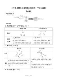 中考数学第二轮复习图形的对称、平移和旋转专项练习(含答案)