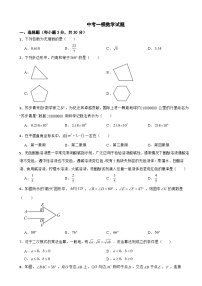 广东省阳江市阳春市2026年中考一模数学试题附答案