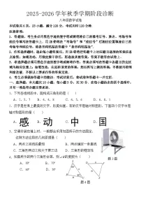 广东省惠州市博罗县2025-2026学年八年级上学期期中考试数学试卷