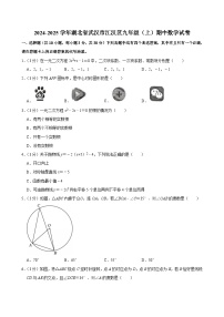2024-2025学年湖北省武汉市江汉区九年级（上）期中数学试卷