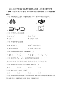 2024-2025学年辽宁省抚顺市东洲区八年级（上）期末数学试卷