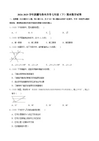 2024-2025学年新疆乌鲁木齐市七年级（下）期末数学试卷