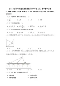 2024-2025学年河北省廊坊市霸州市八年级（下）期中数学试卷