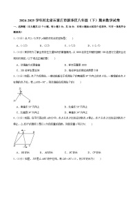 2024-2025学年河北省石家庄市新华区八年级（下）期末数学试卷