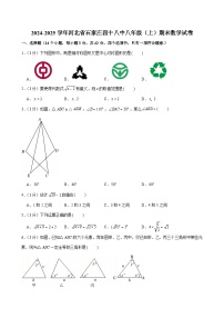 2024-2025学年河北省石家庄四十八中八年级（上）期末数学试卷