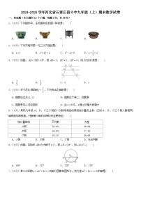 2024-2025学年河北省石家庄四十中九年级（上）期末数学试卷
